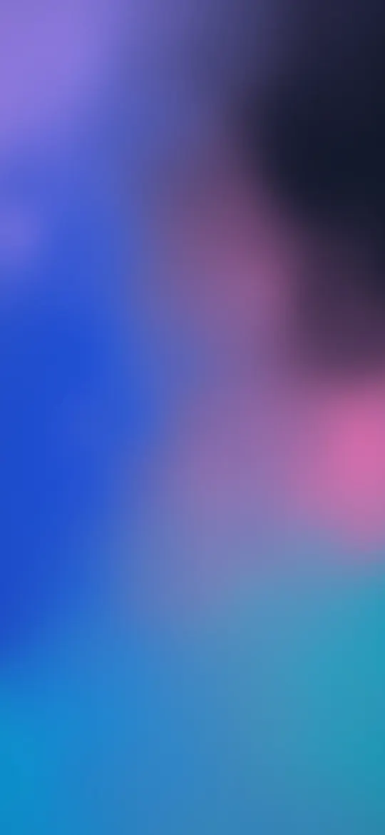 Cobalt Haze Gradient: cobalt, cyan, lilac and pink melt into each other in a smooth, grainy mesh gradient that feels cool and dreamy, iPhone wallpaper