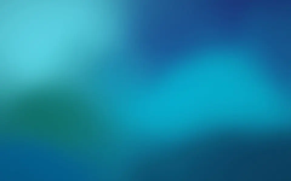 Deep Lagoon Gradient: ocean blues and lagoon teals blend in a soft, grainy mesh gradient that feels cool and calm on a big screen, Mac wallpaper